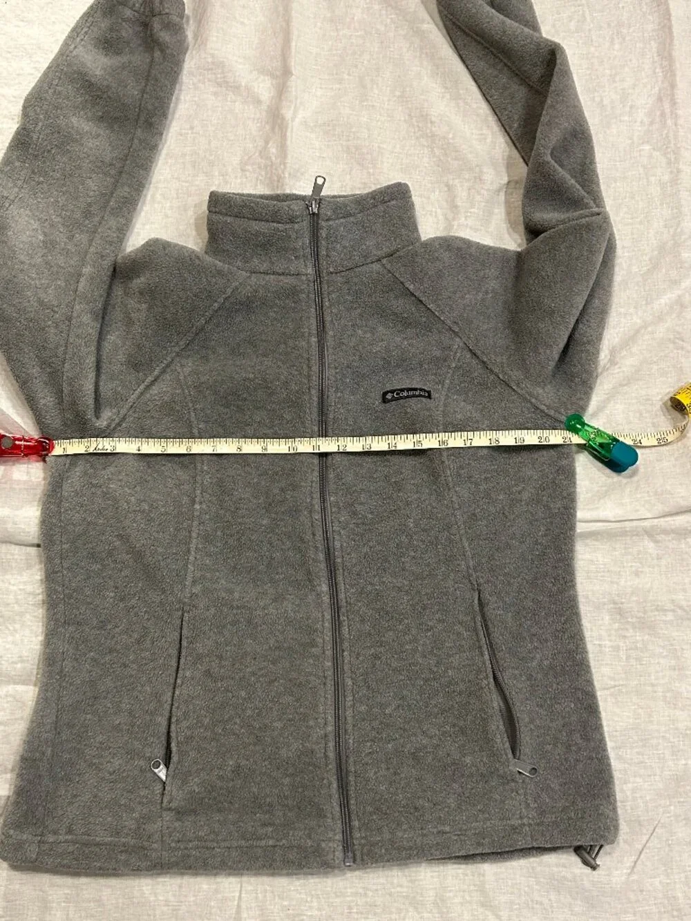 Columbia Women's Gray Benton Springs Full Zip Fleece Jacket, Size L - Picture 7 of 8